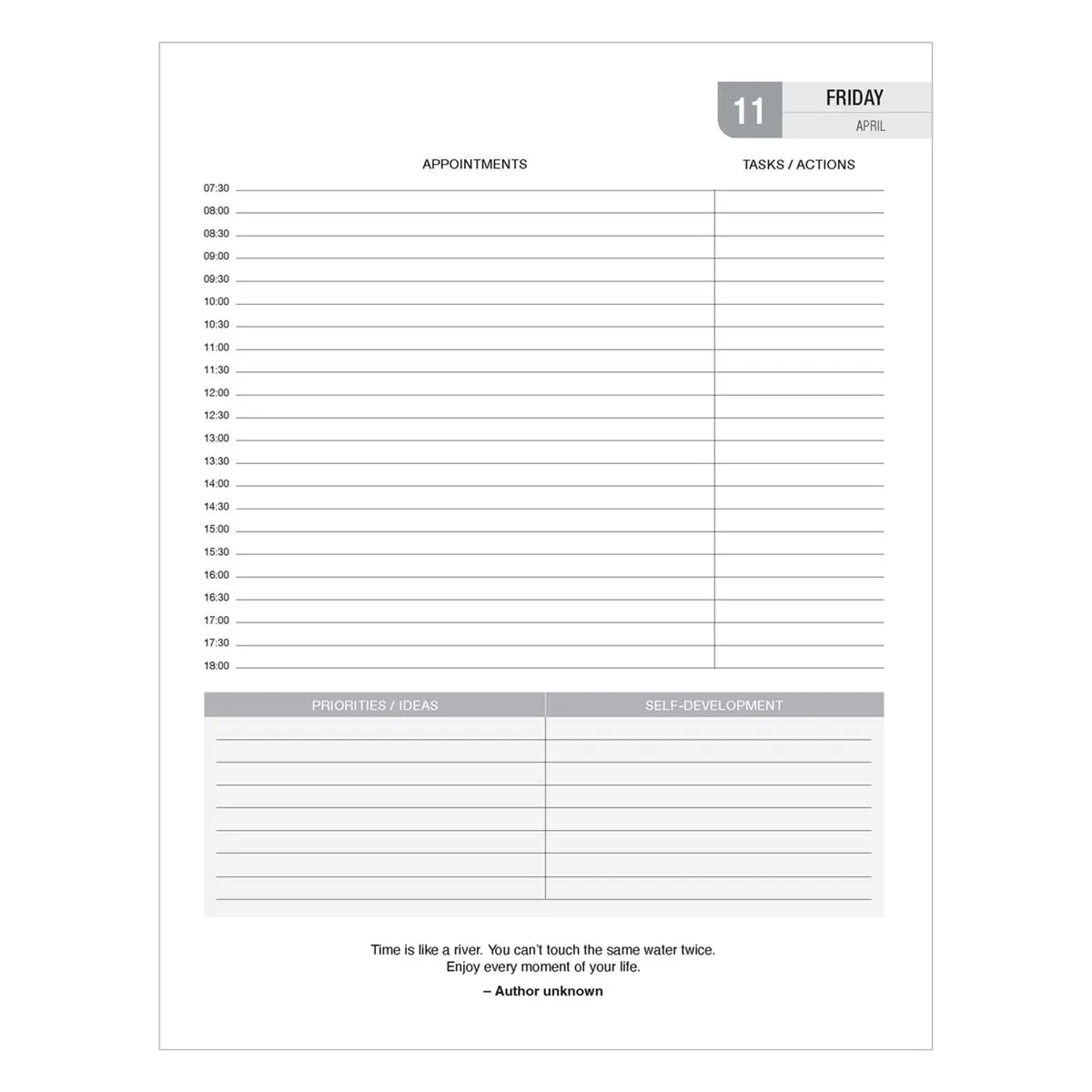 2025 Business Diary - Daily Planner Taupe - Imitation Leather