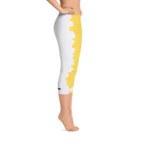#5996d890 - Tangerine Vanilla Bean Stracciatella - ALTINO Sport Capri Leggings
