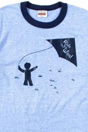 70s Ride The Wind Vintage Ringer T-Shirt