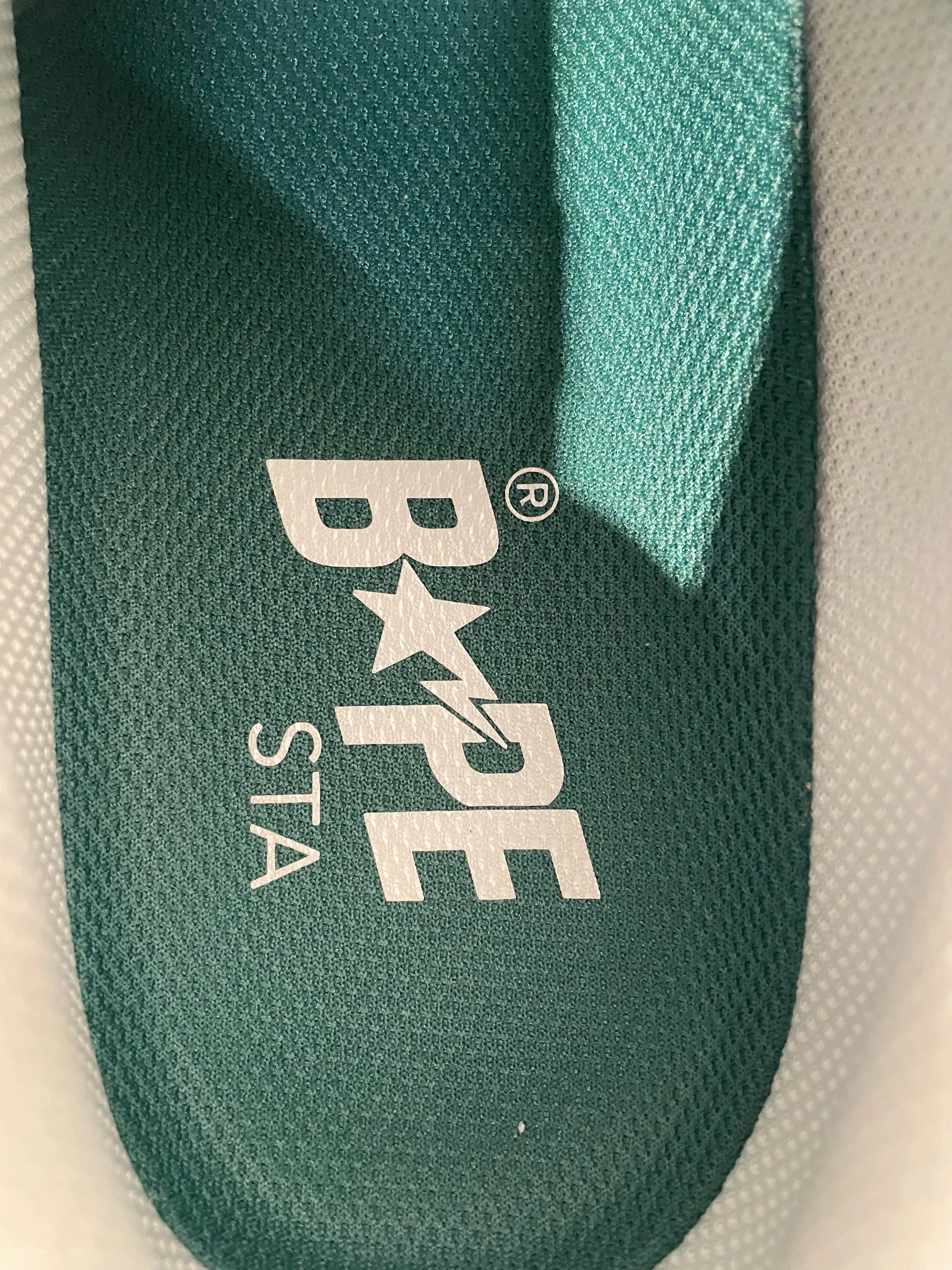 A BATHING APE/Low-Sneakers/US 9/Cotton/GRN/pine green