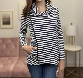 Adora - Collared Zipper Jacket