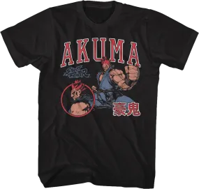 Akuma Varsity Collage Street Fighter T-Shirt