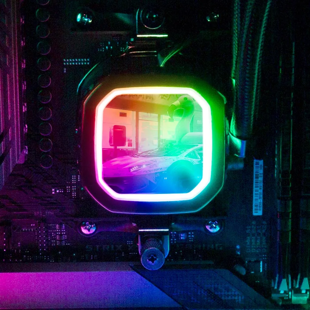 Bad Flamingo AIO Cover for Corsair RGB Hydro Platinum and Pro Series (H100i, H115i, H150i, H100X, XT, X, SE, H60)