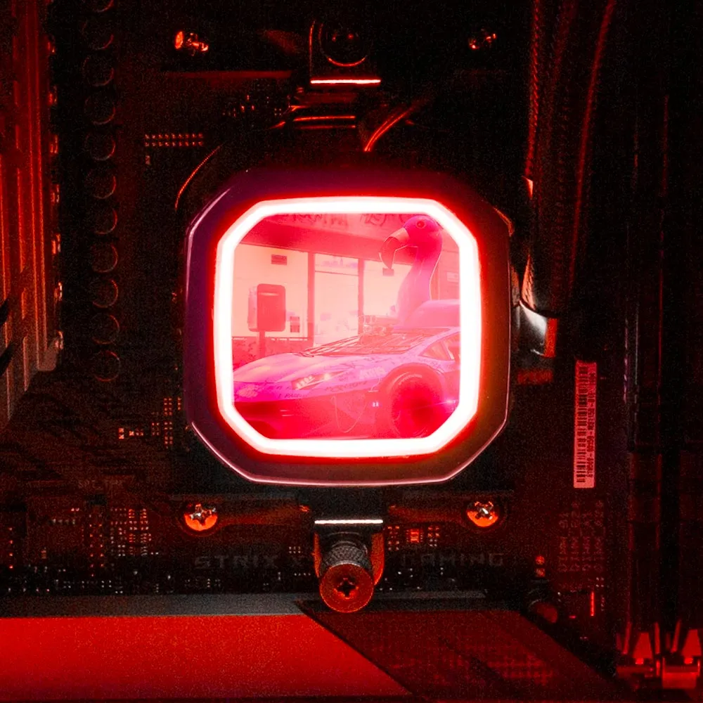 Bad Flamingo AIO Cover for Corsair RGB Hydro Platinum and Pro Series (H100i, H115i, H150i, H100X, XT, X, SE, H60)