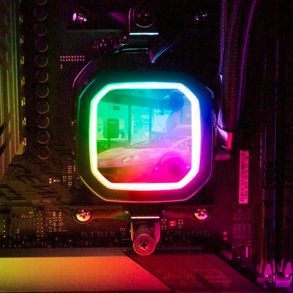 Bad Flamingo AIO Cover for Corsair RGB Hydro Platinum and Pro Series (H100i, H115i, H150i, H100X, XT, X, SE, H60)