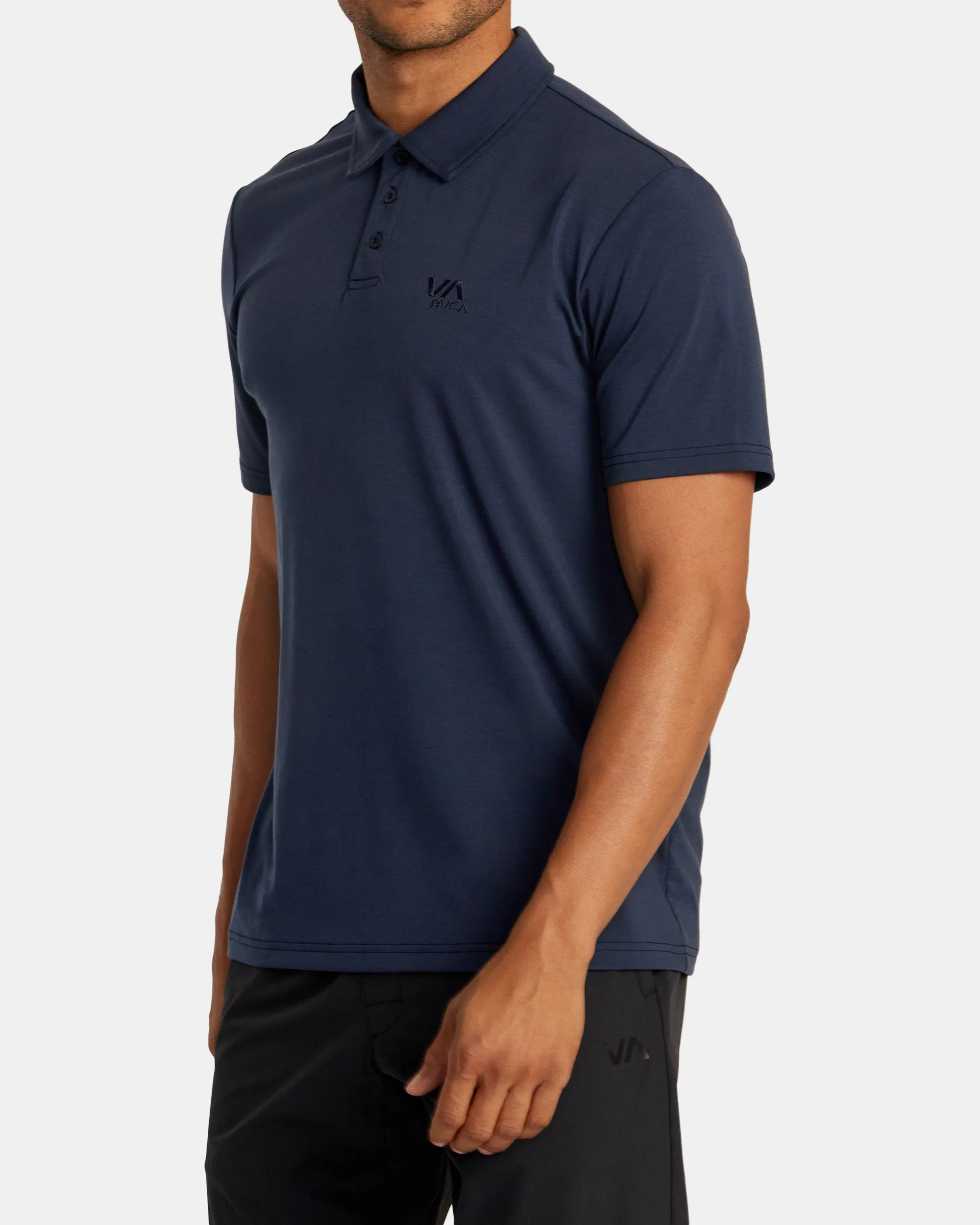 Balance Short Sleeve Polo T-shirt - Indigo