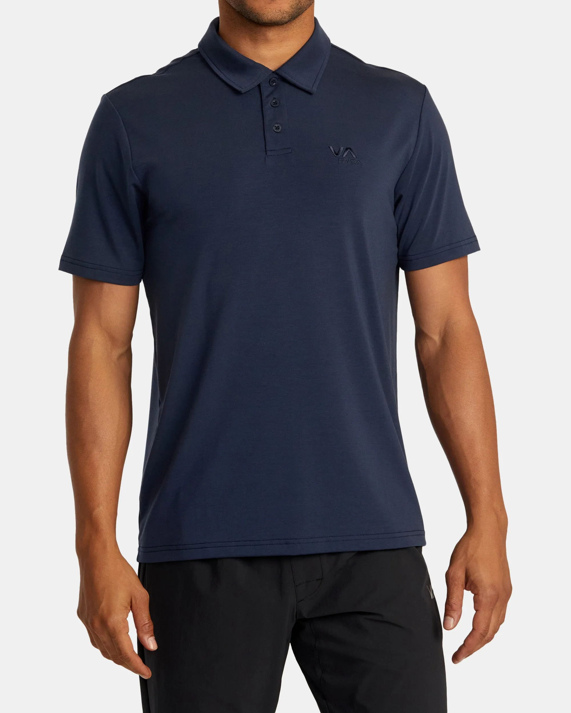 Balance Short Sleeve Polo T-shirt - Indigo