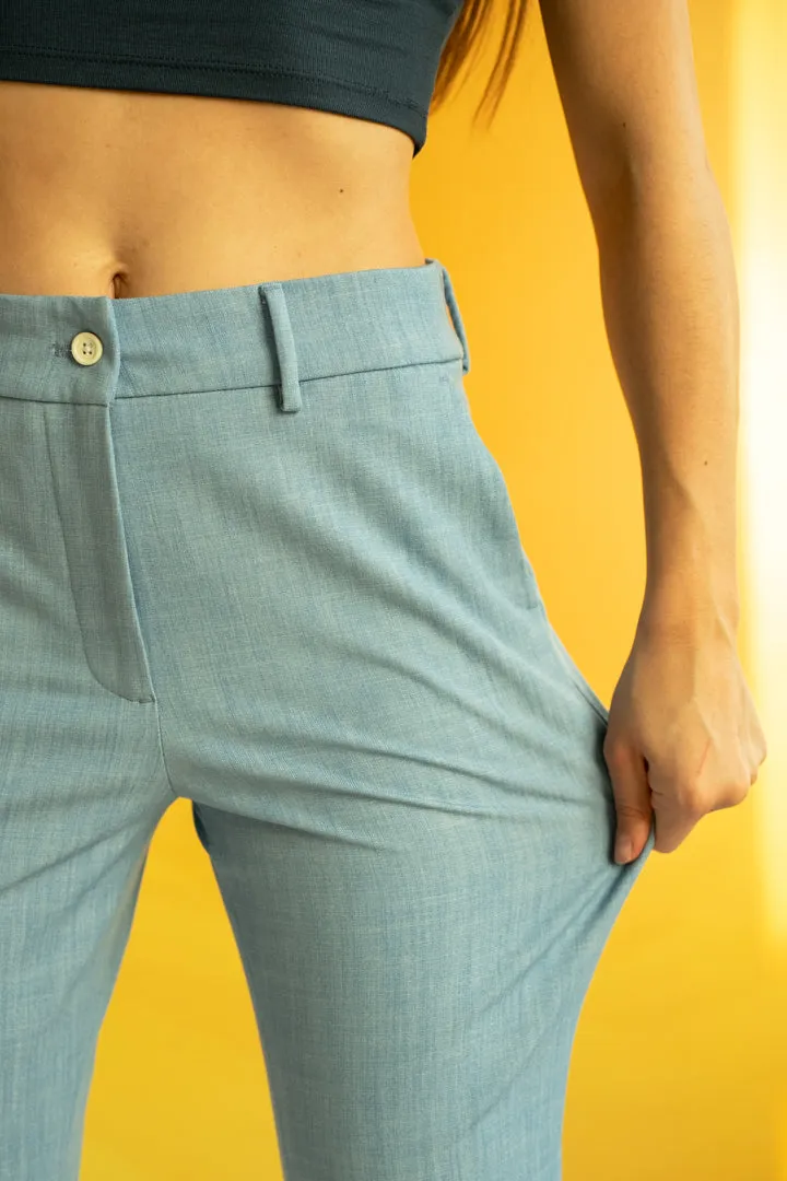 Blue Business Casual Pants for Women - Bali Style