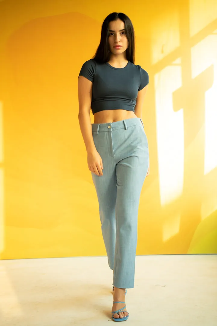 Blue Business Casual Pants for Women - Bali Style