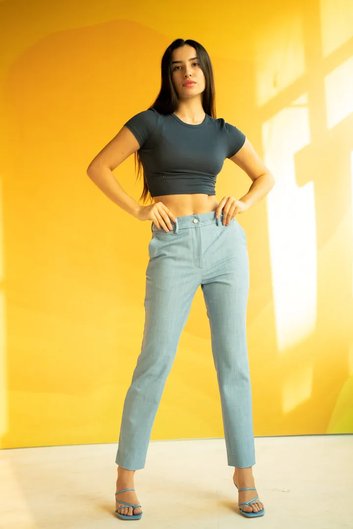 Blue Business Casual Pants for Women - Bali Style