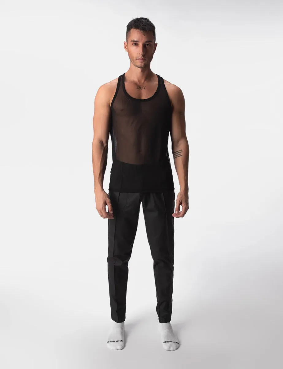 Barcode Berlin Mesh Tank Top Obak Black