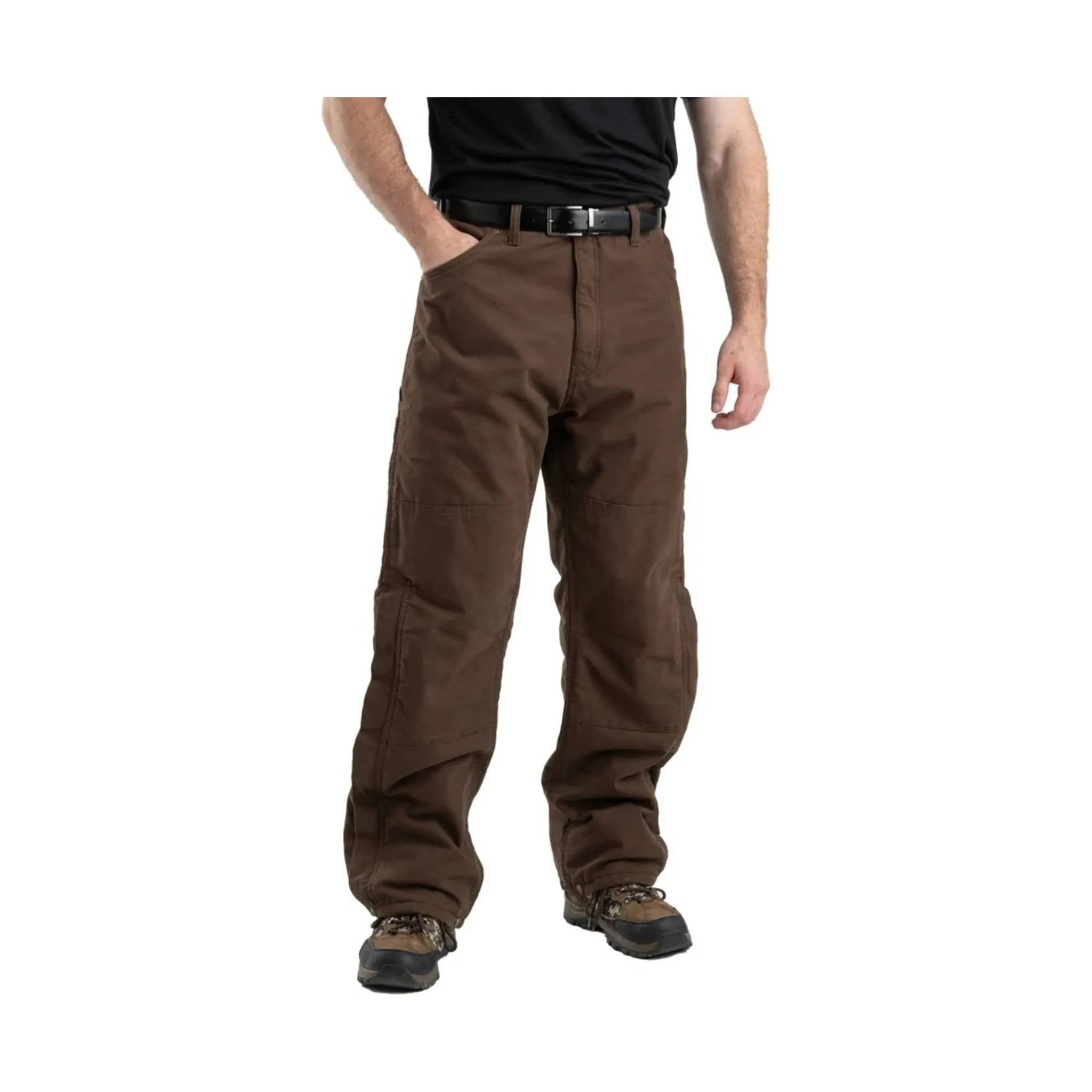 Berne Mens Bark-Colored Bulldozer Insulated Pant - Optimal Thermal Wear