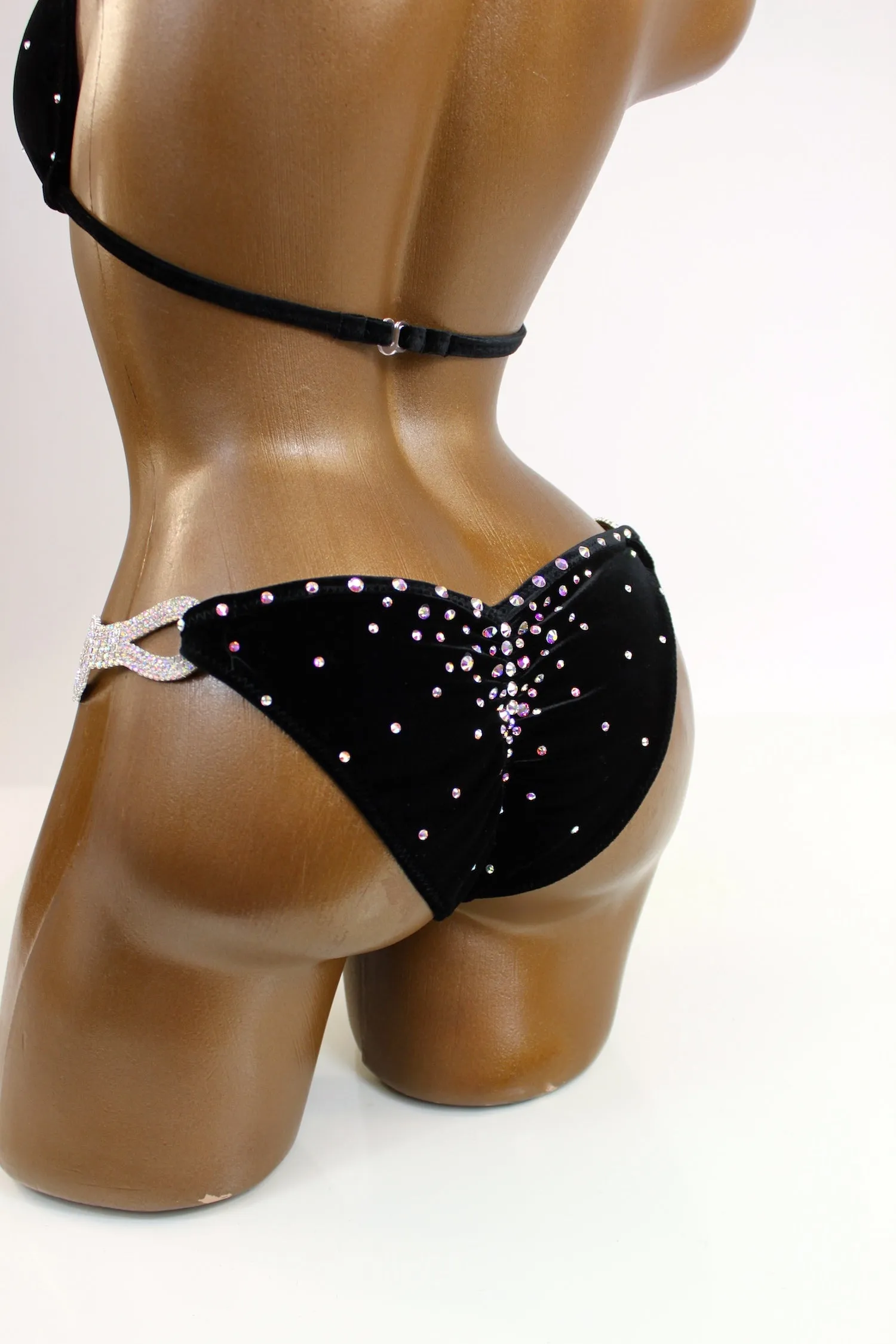 Black Velvet AB Couture Bikini Suit