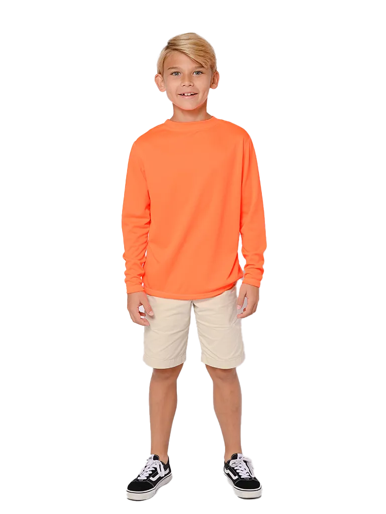 Boys loose fit sun shirts in vibrant nine colors