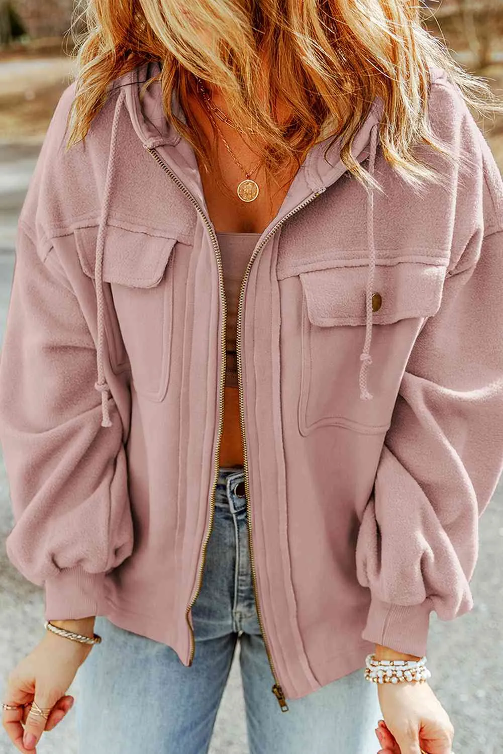 Casual Drawstring Hooded Jacket (5 colors)