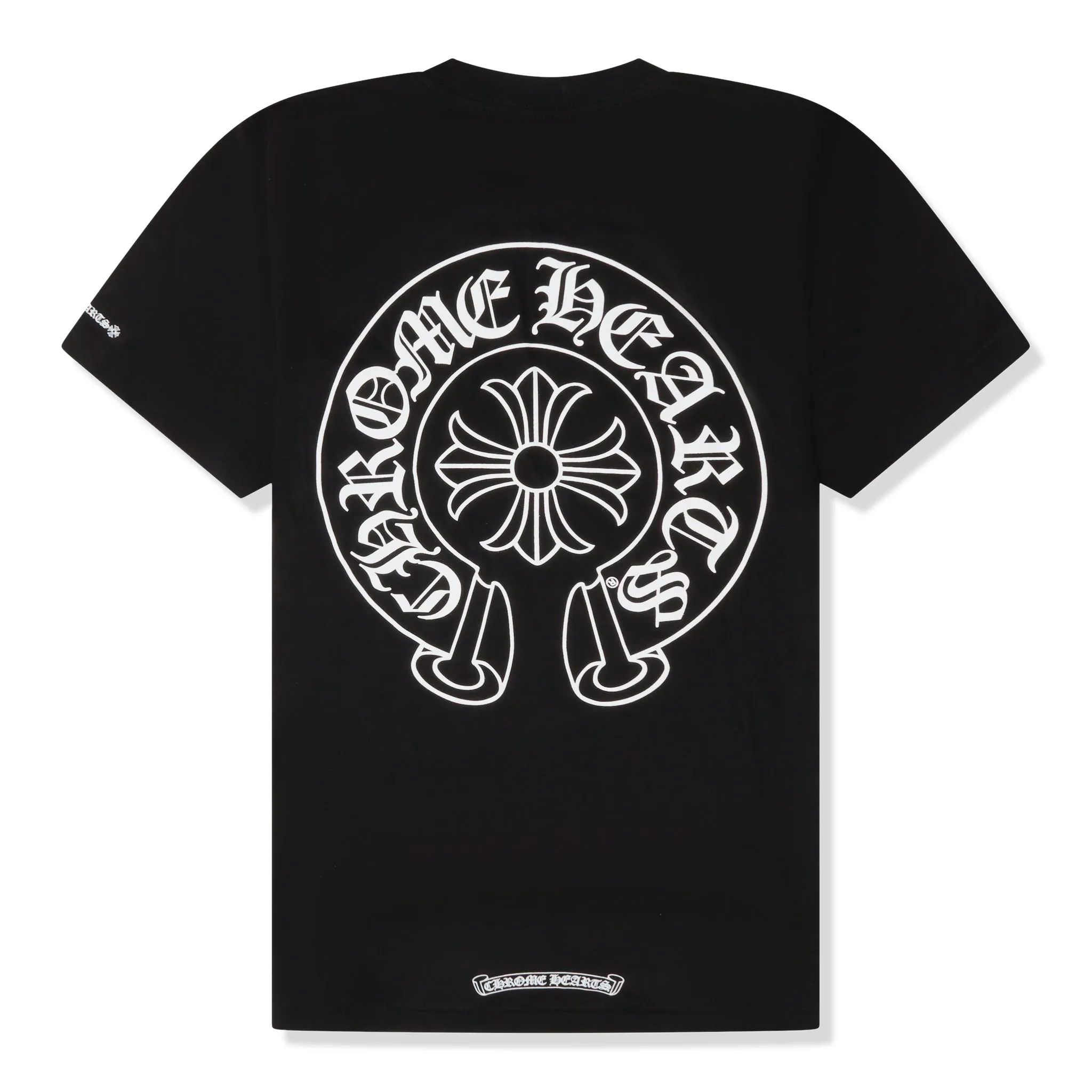 Chrome Hearts Horse Shoe Pocket Logo Black T Shirt