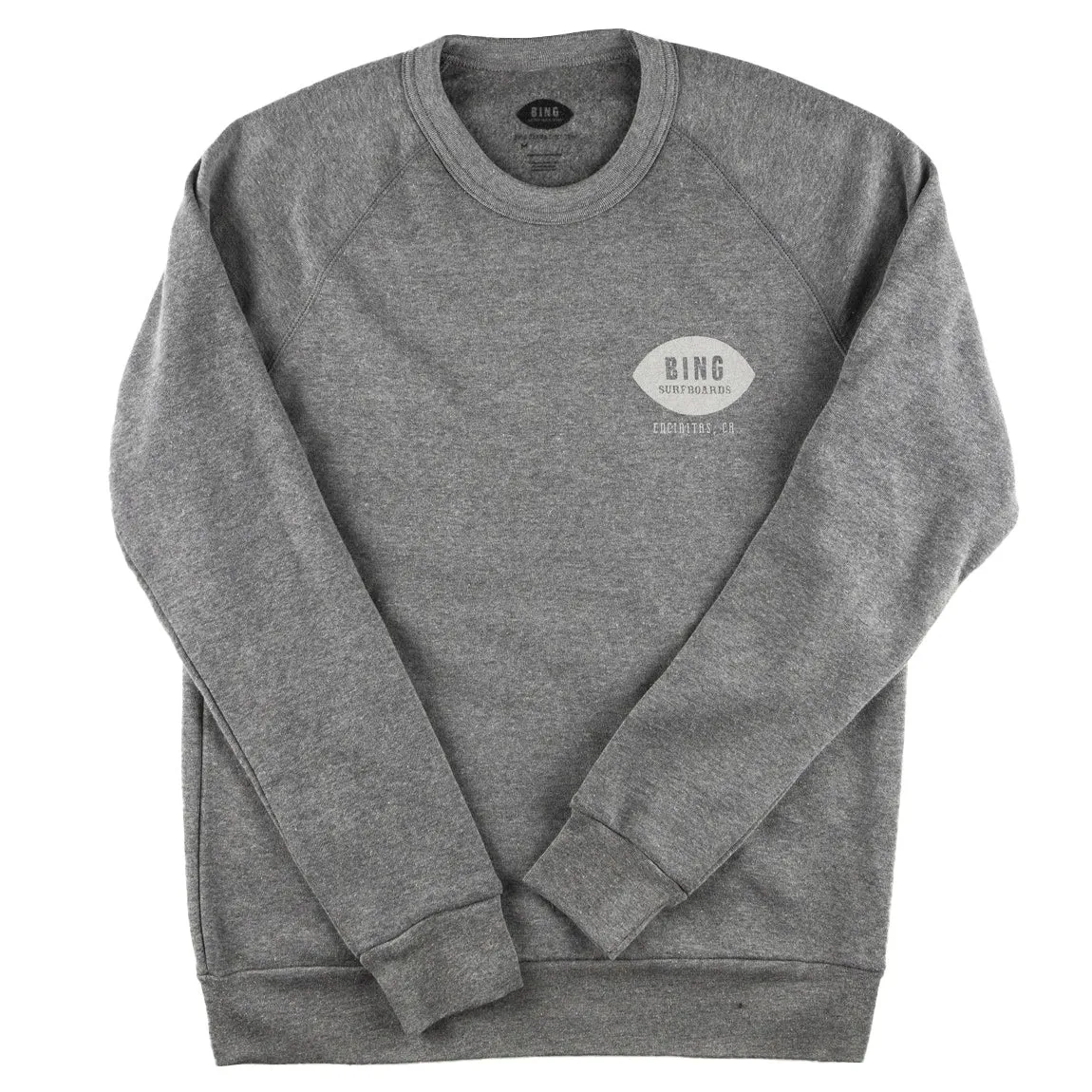 CLASSIC ENCINITAS Premium Crew Sweatshirt - Eco Grey