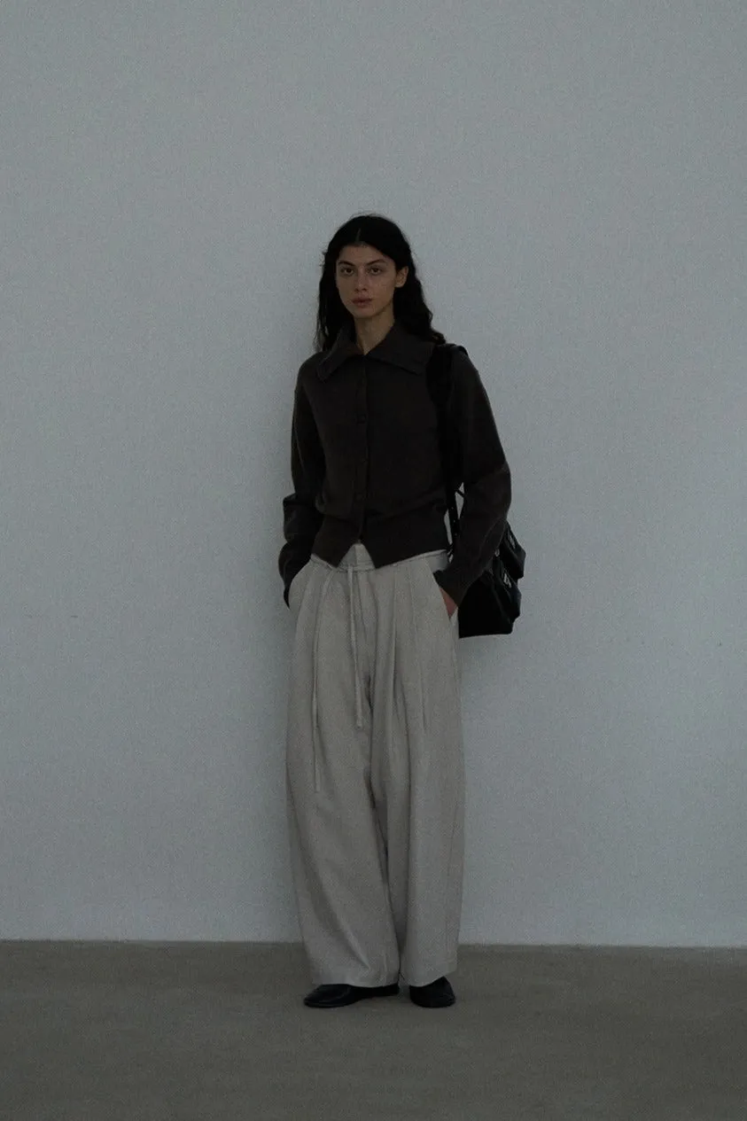 Cocoon shaped relaxed fit casual pants | 4 color