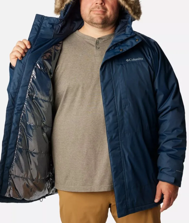 Columbia Leif Trail Navy Parka Jacket Navy