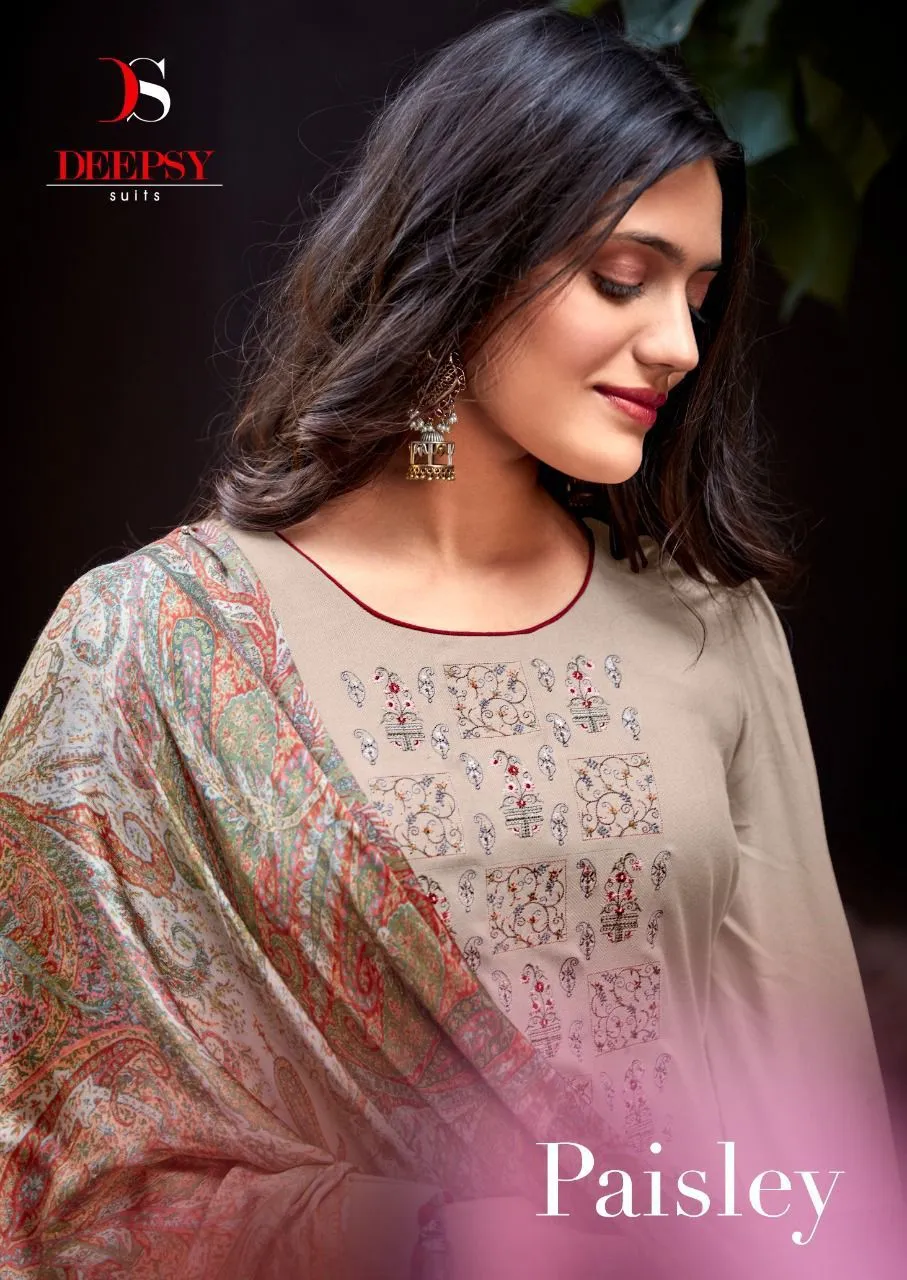 DEEPSY SUITS PAISLEY PASHMINA WINTER SUITS