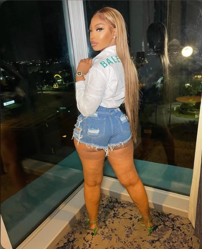 Denim Ripped Hole Skinny Jeans Shorts