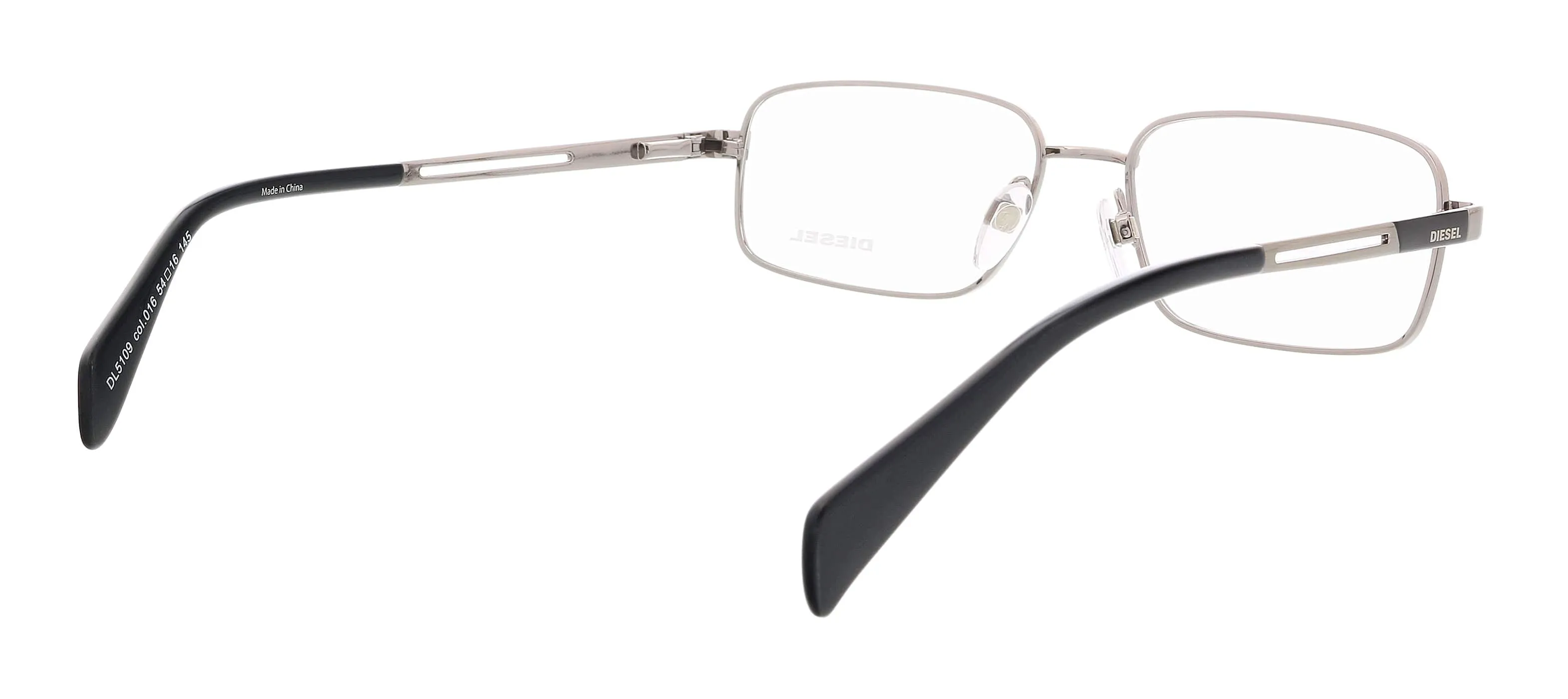 Diesel DL5109 Shiny Palladium Rectangular Eyeglasses