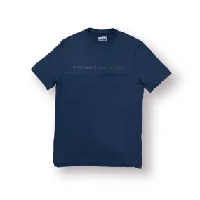 Ditmas Performance Fitted Split Hem Tee - Navy
