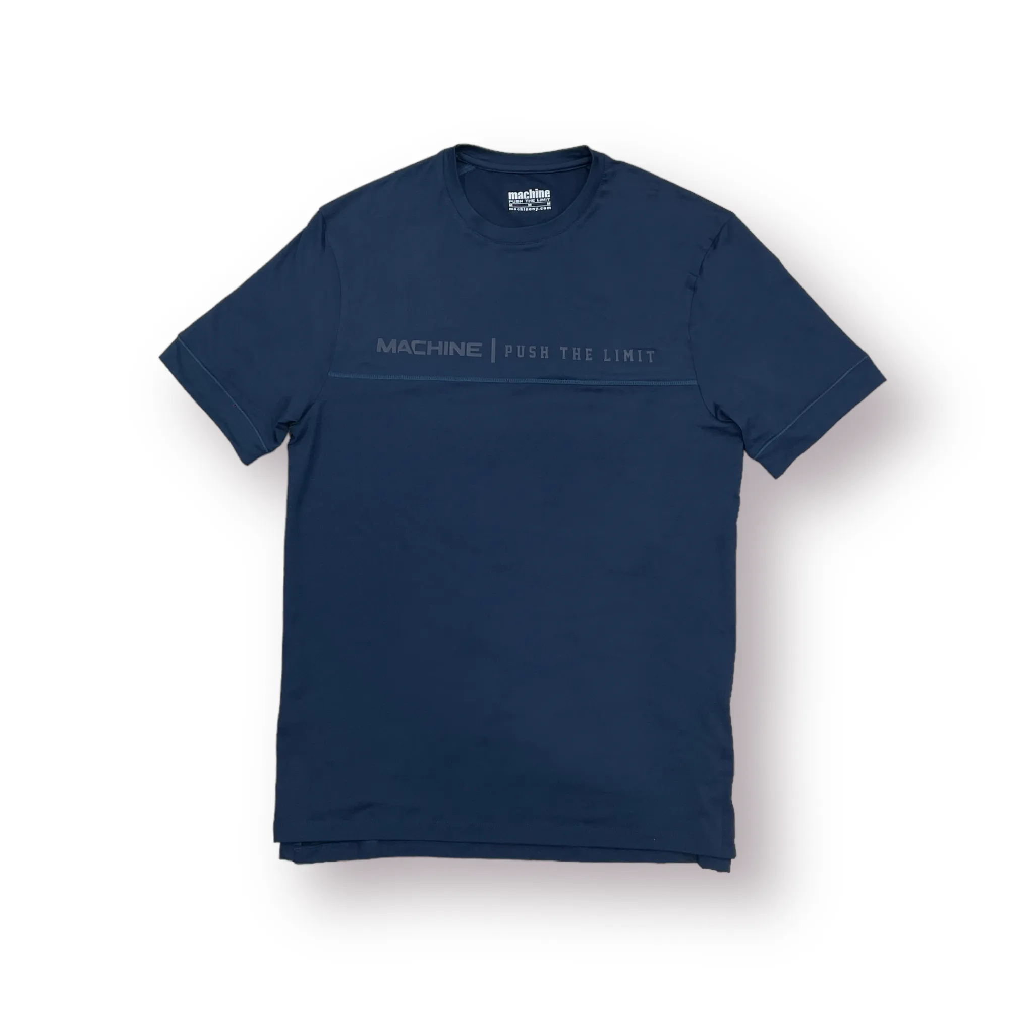 Ditmas Performance Fitted Split Hem Tee - Navy