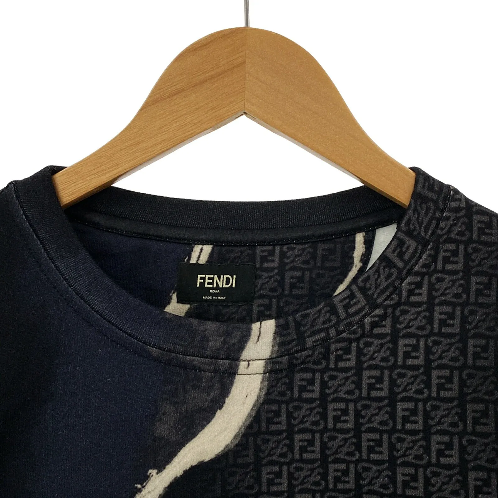 Fendi Cotton Sweatshirt Navy Men
