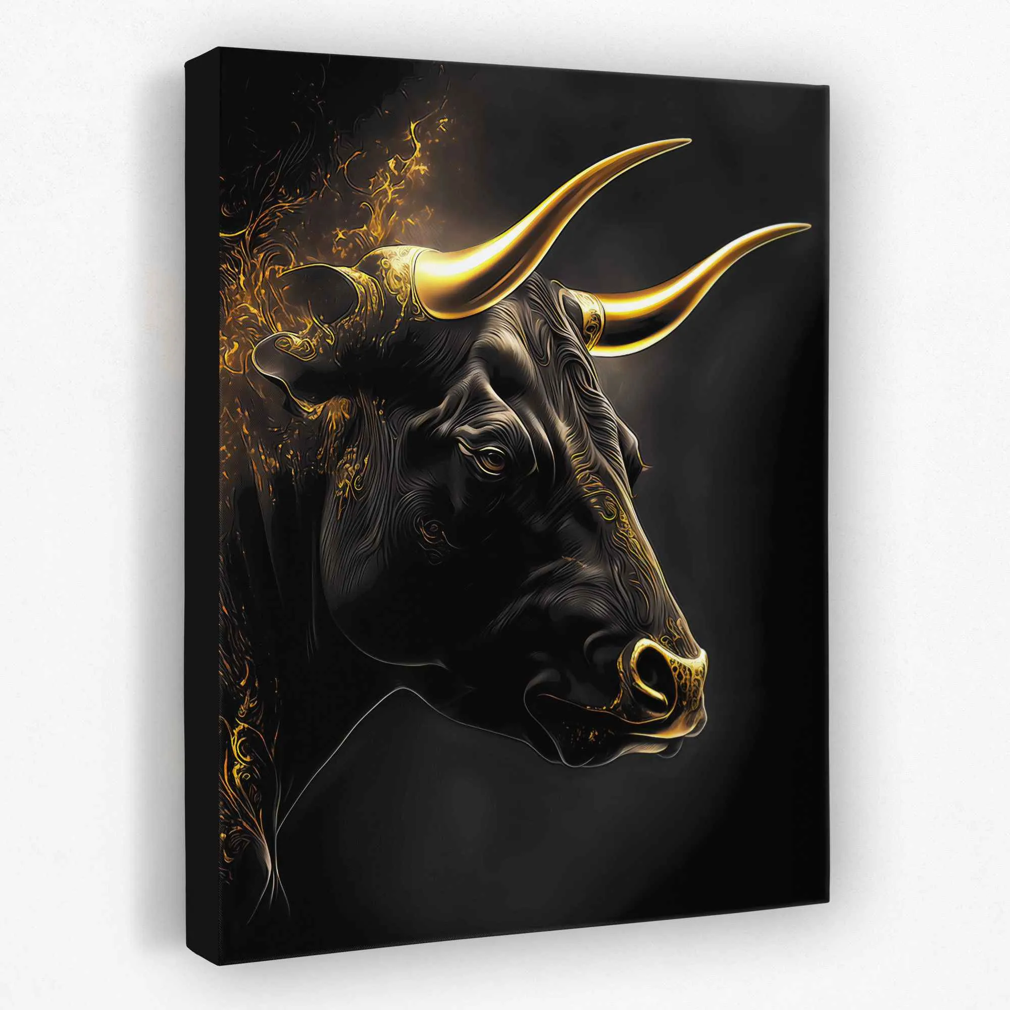 Golden Wall Street Bull