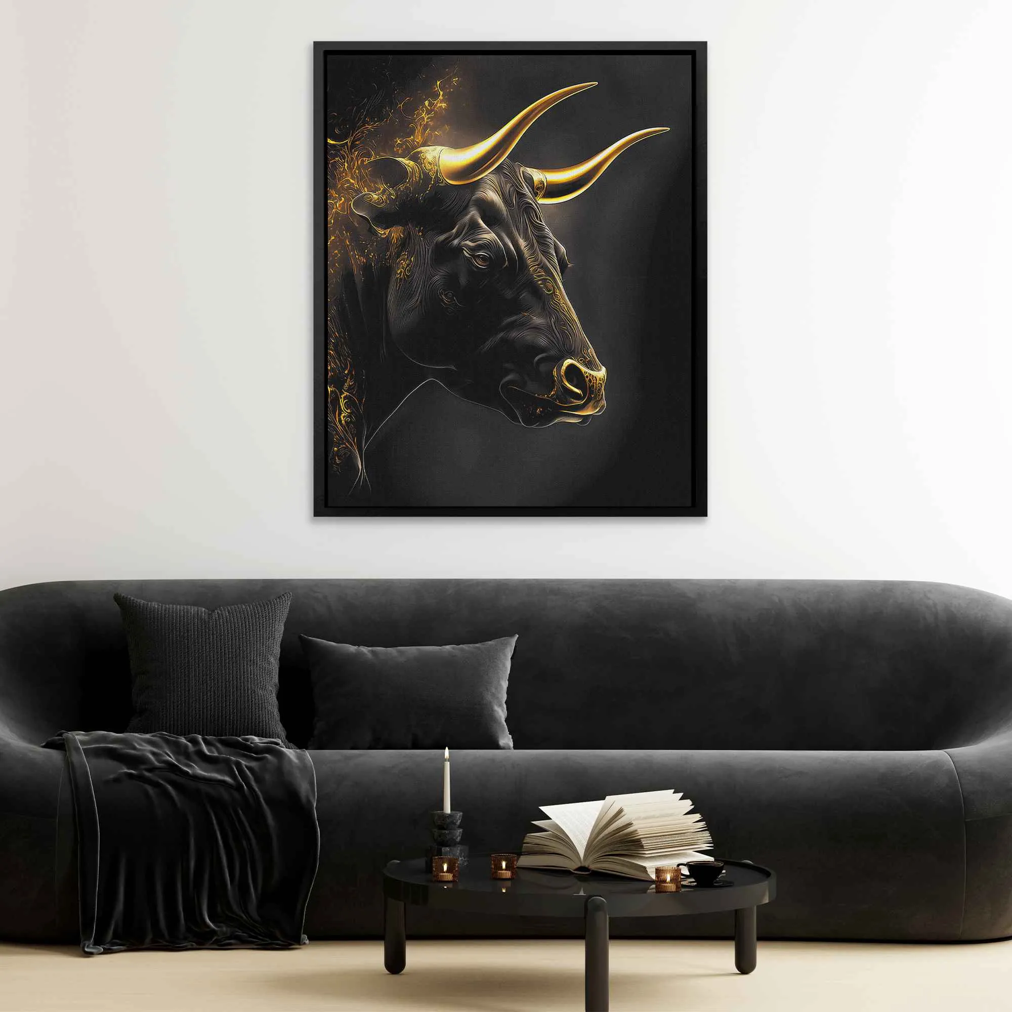 Golden Wall Street Bull