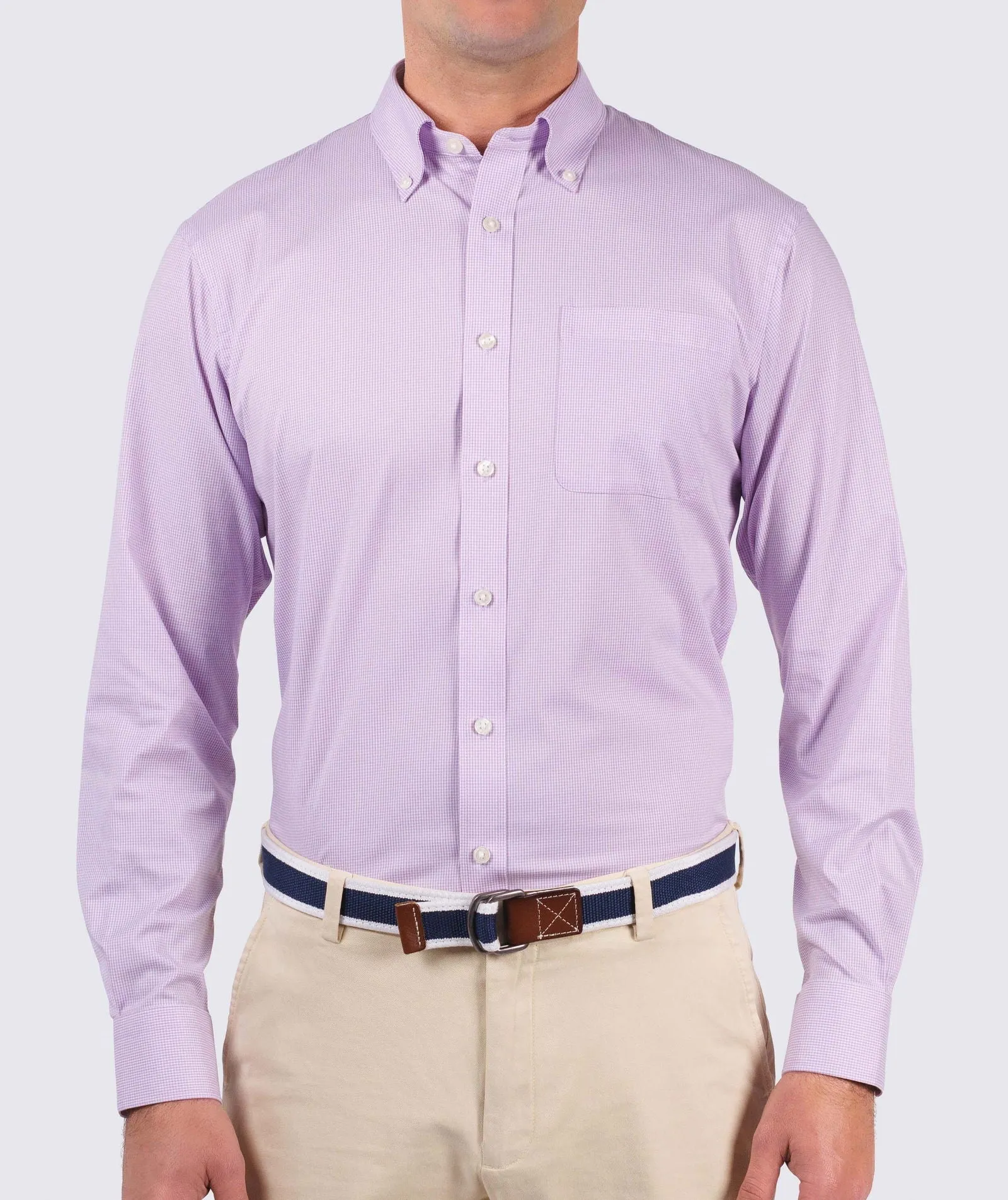 Gingham Checkered Graham Performance Sport Shirt for High-Endurance Activities