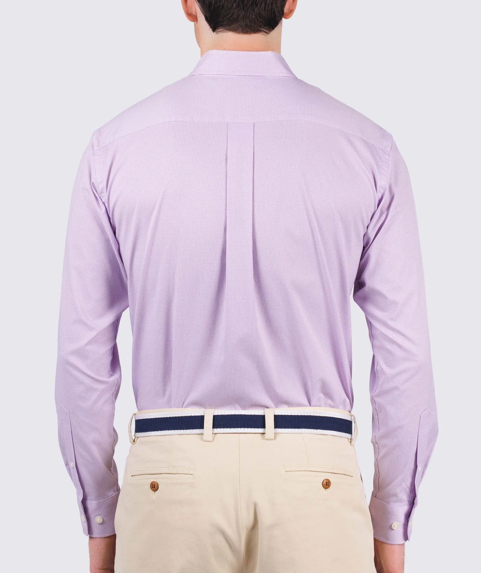 Gingham Checkered Graham Performance Sport Shirt for High-Endurance Activities