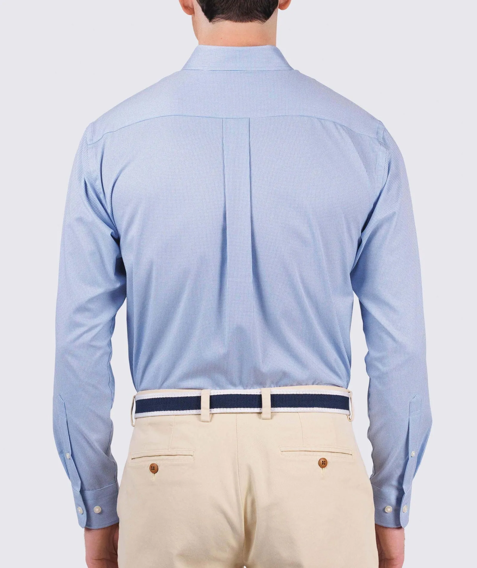 Gingham Checkered Graham Performance Sport Shirt for High-Endurance Activities