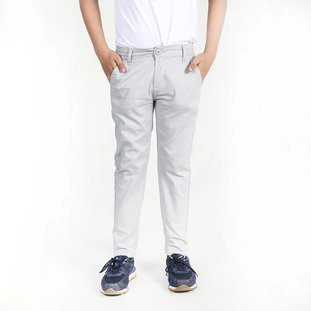 Gray Cross Pocket Pants
