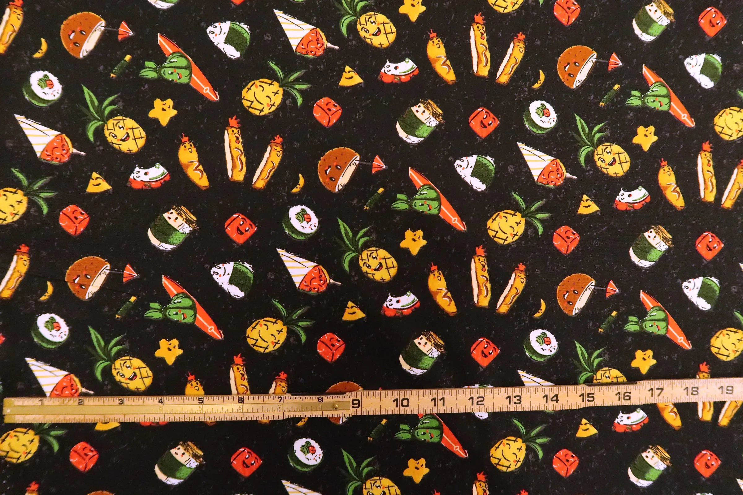 Hawaiian Soul Food Print Pet's Shirt | Red, Black