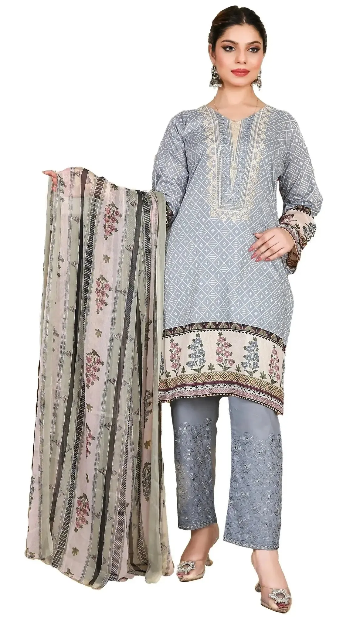 IshDeena Salwar Kameez Suit Women Ready to Wear Indian Pakistani Party Wear Dresses Lawn