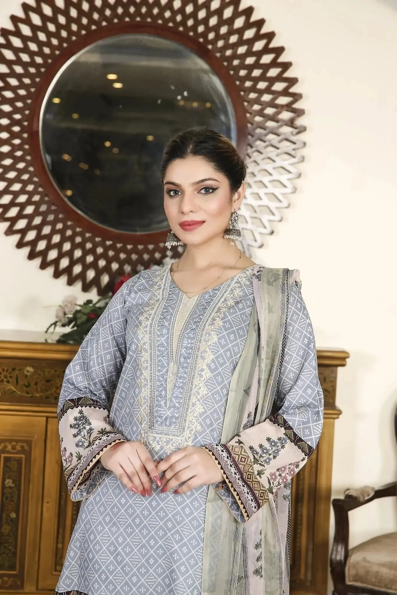 IshDeena Salwar Kameez Suit Women Ready to Wear Indian Pakistani Party Wear Dresses Lawn