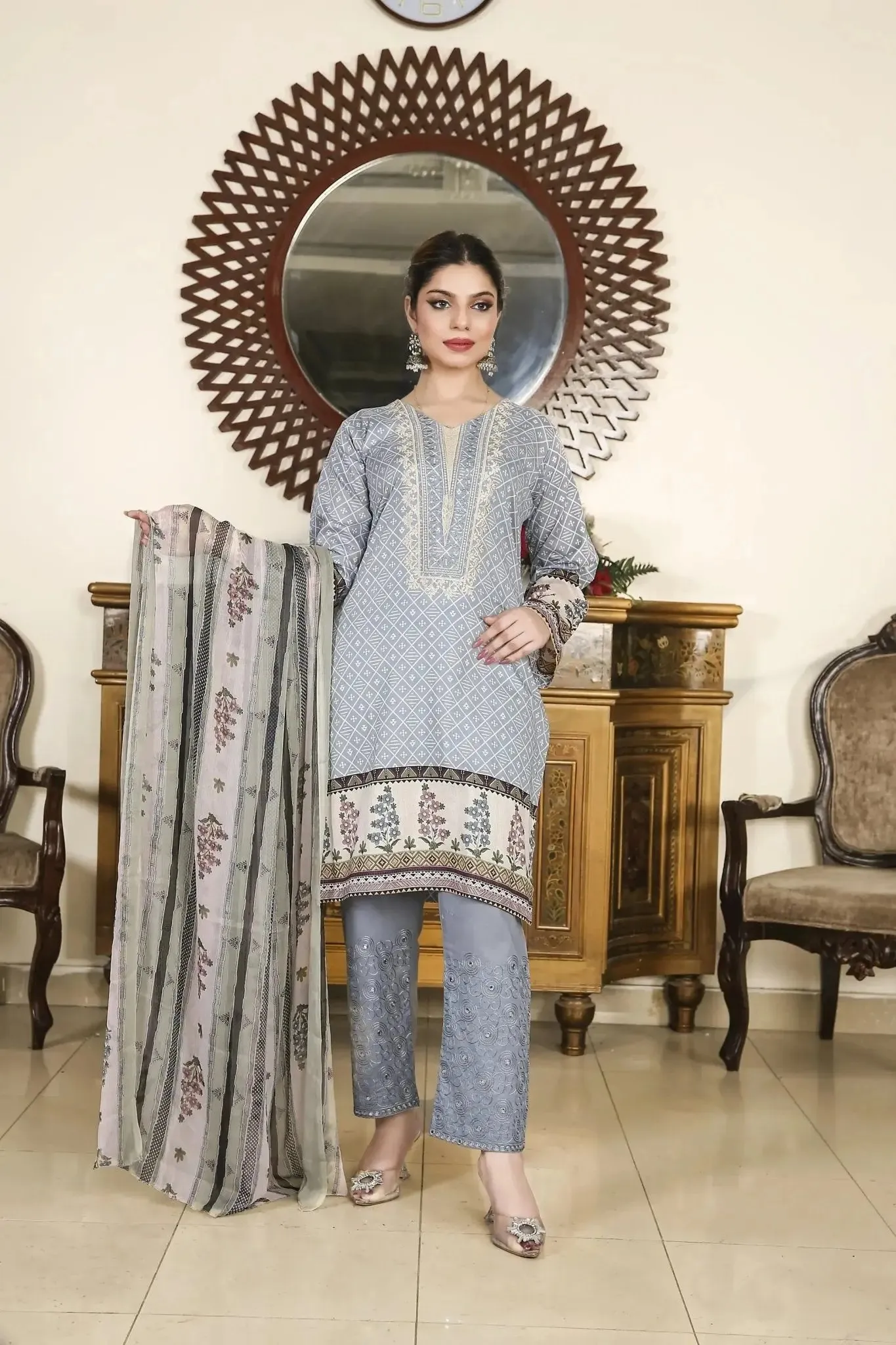 IshDeena Salwar Kameez Suit Women Ready to Wear Indian Pakistani Party Wear Dresses Lawn