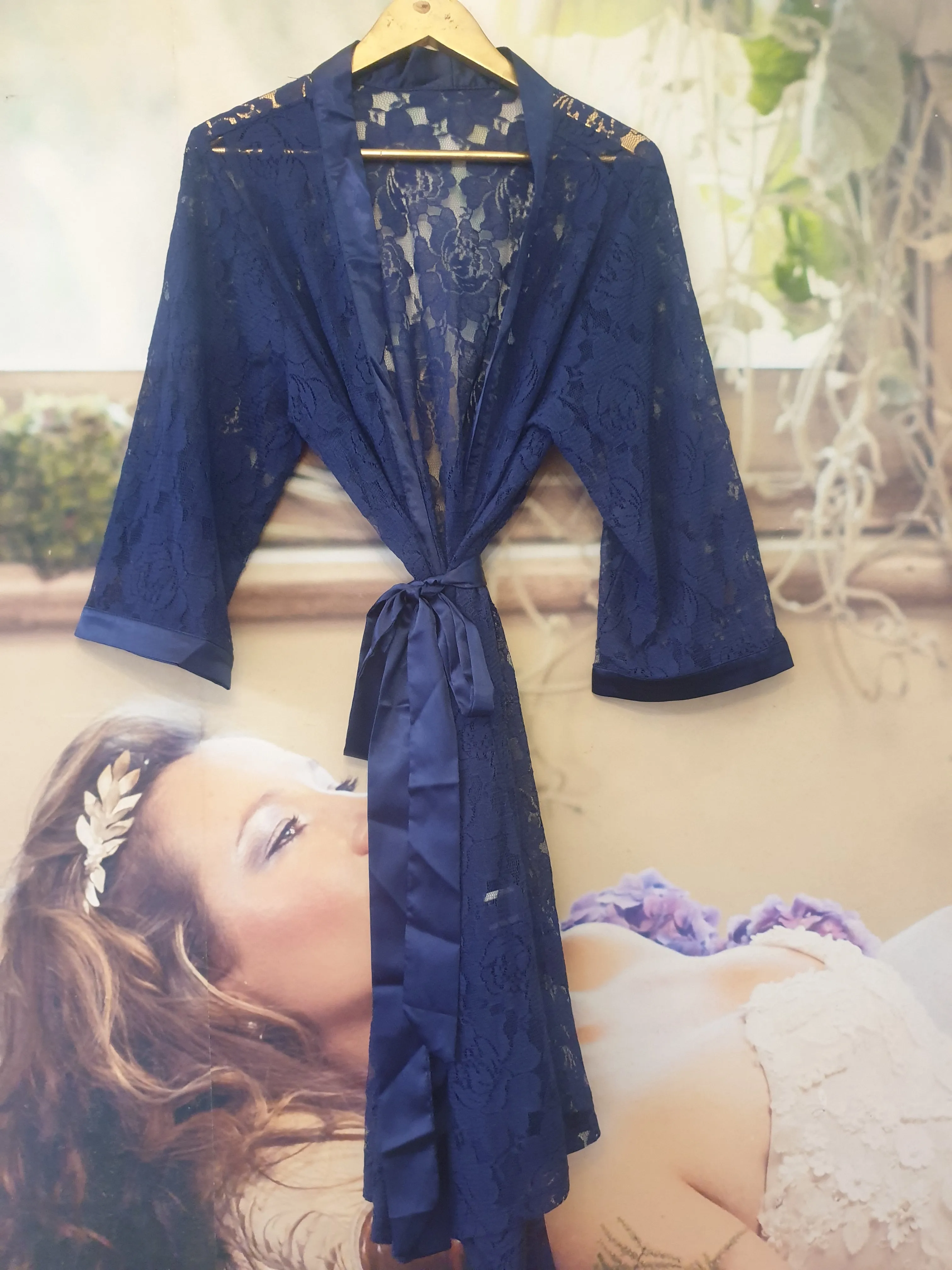 LACE GOWN NAVY