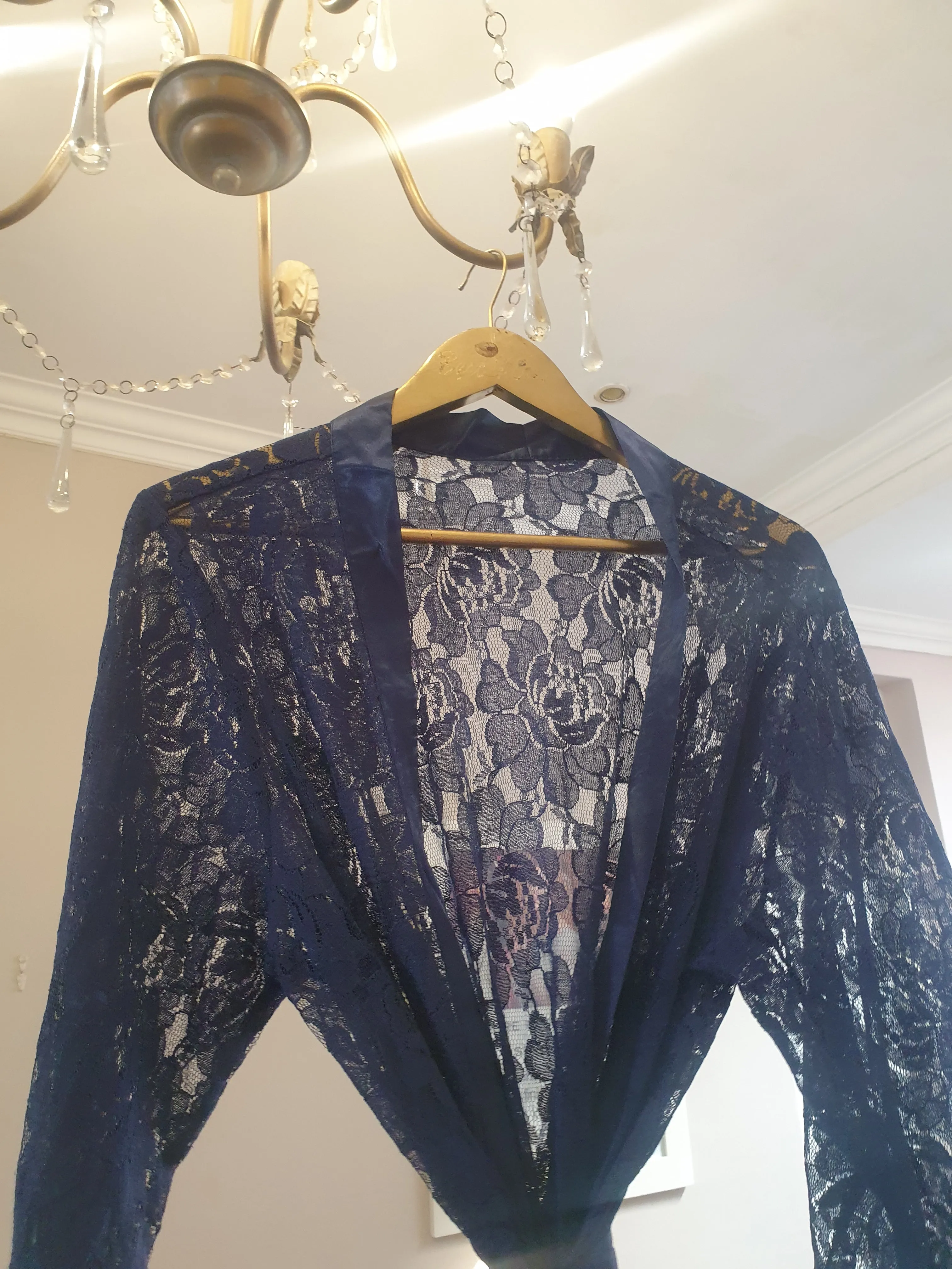 LACE GOWN NAVY