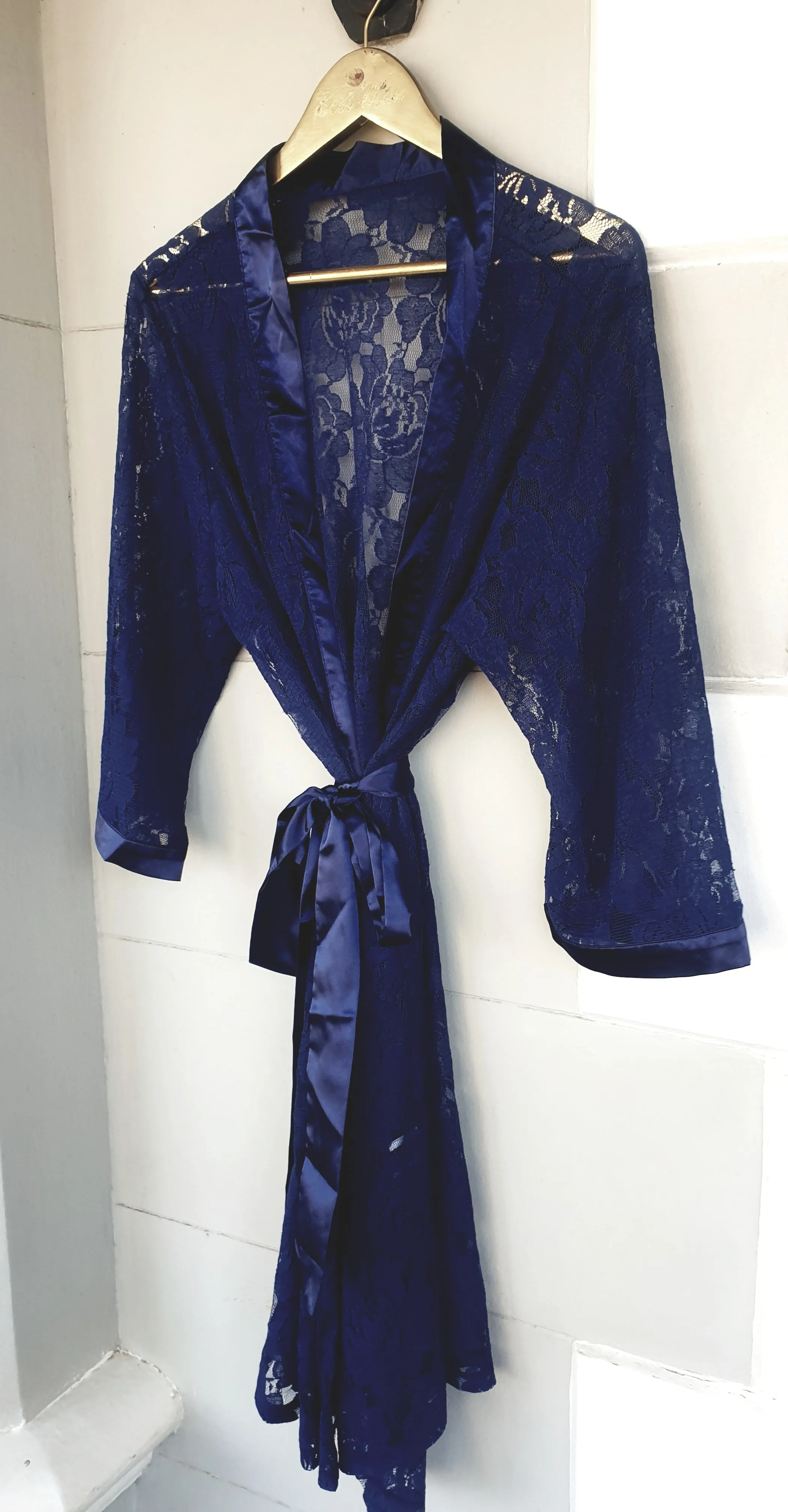 LACE GOWN NAVY