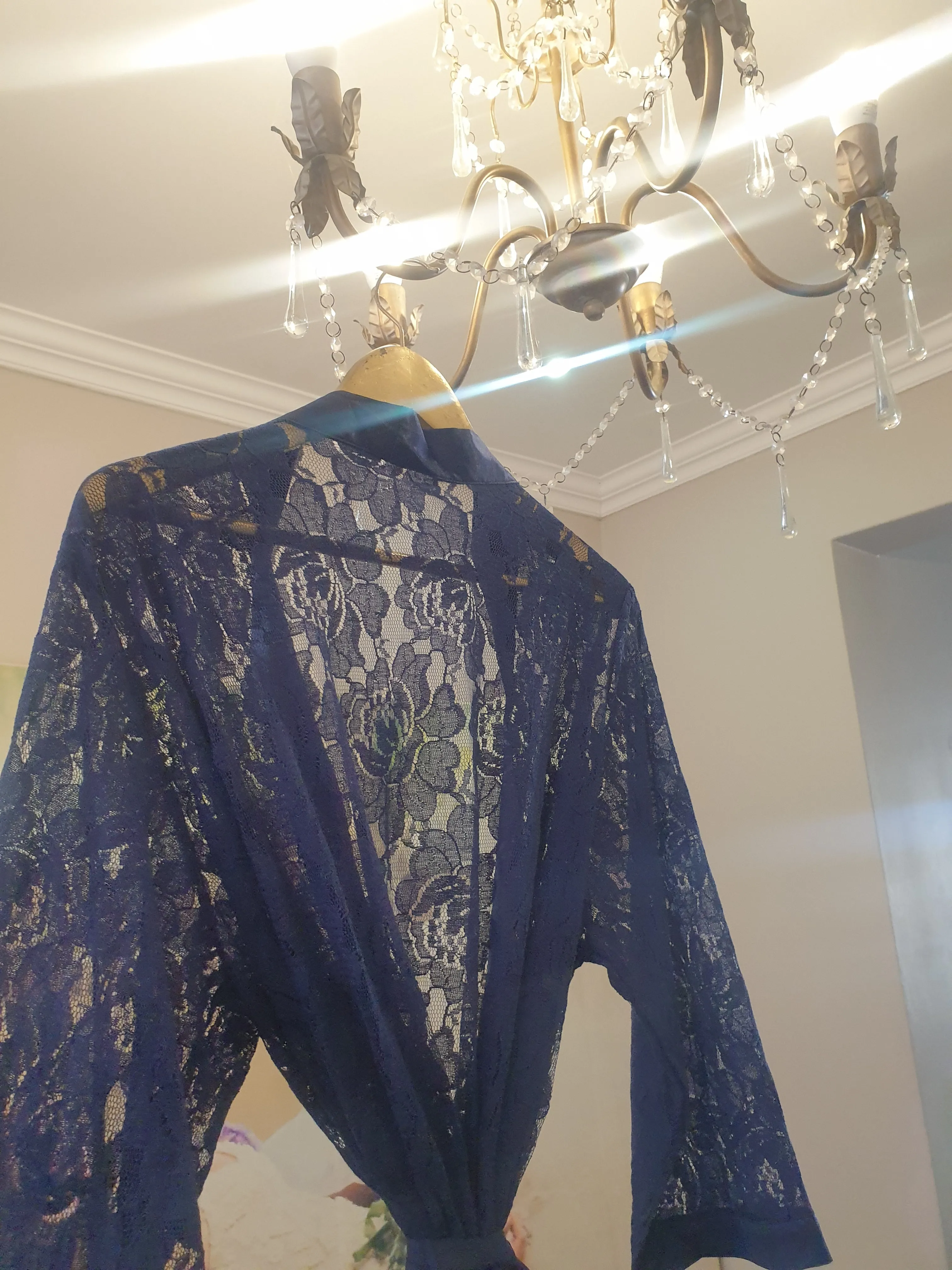 LACE GOWN NAVY