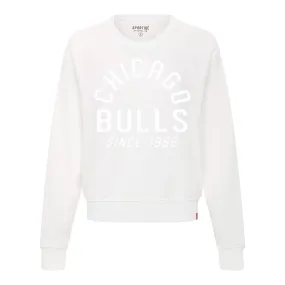 Ladies Chicago Bulls Sportiqe Ashlyn Cloud Crewneck Sweatshirt