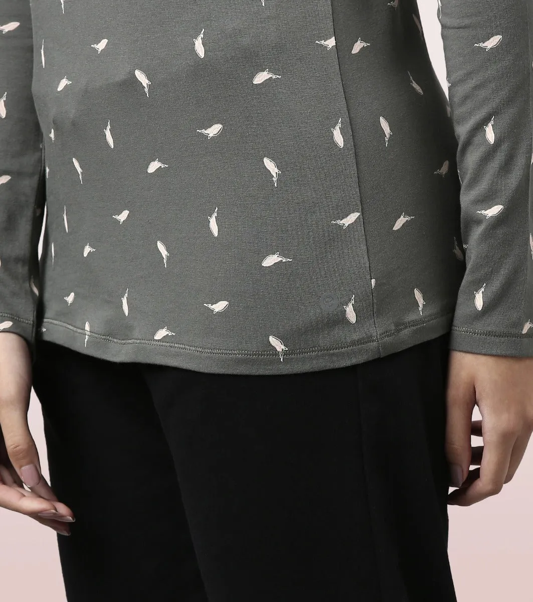 Long Sleeve Basic Crew Tee - Graphics | Crew Neck Basic Stretch Cotton Tee