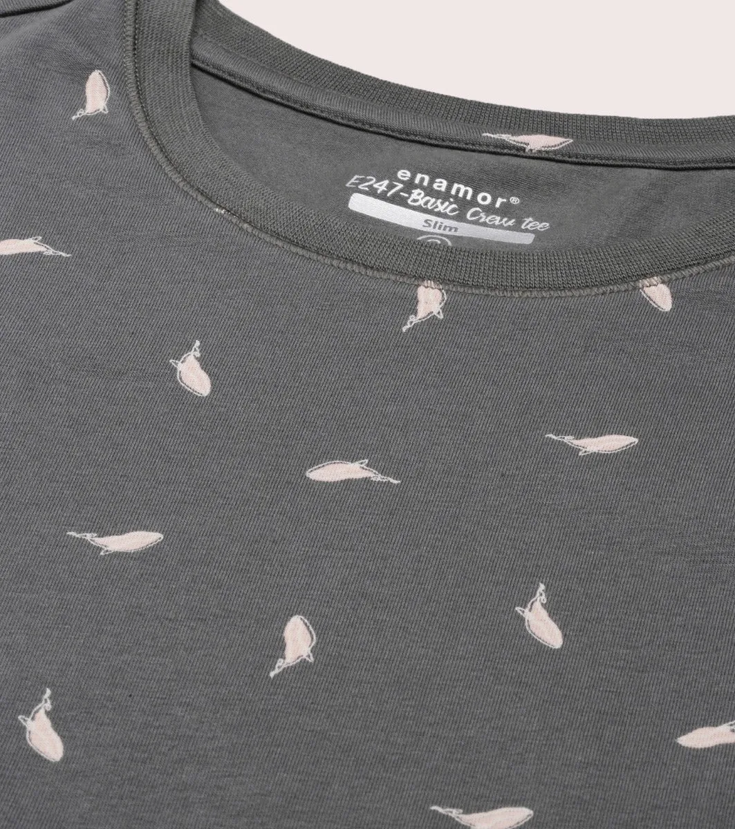 Long Sleeve Basic Crew Tee - Graphics | Crew Neck Basic Stretch Cotton Tee