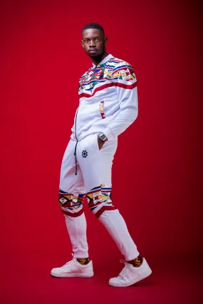 Mens -  Mehluli White Tracksuit Set