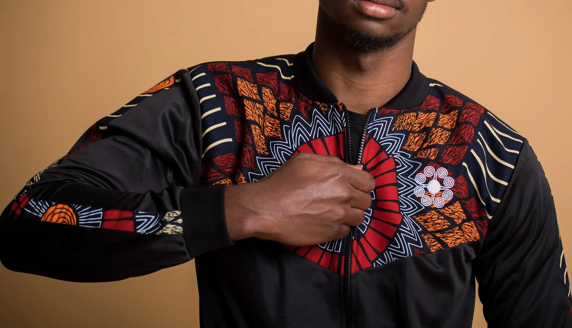 Mens - Nkanyezi Black Tracksuit Set