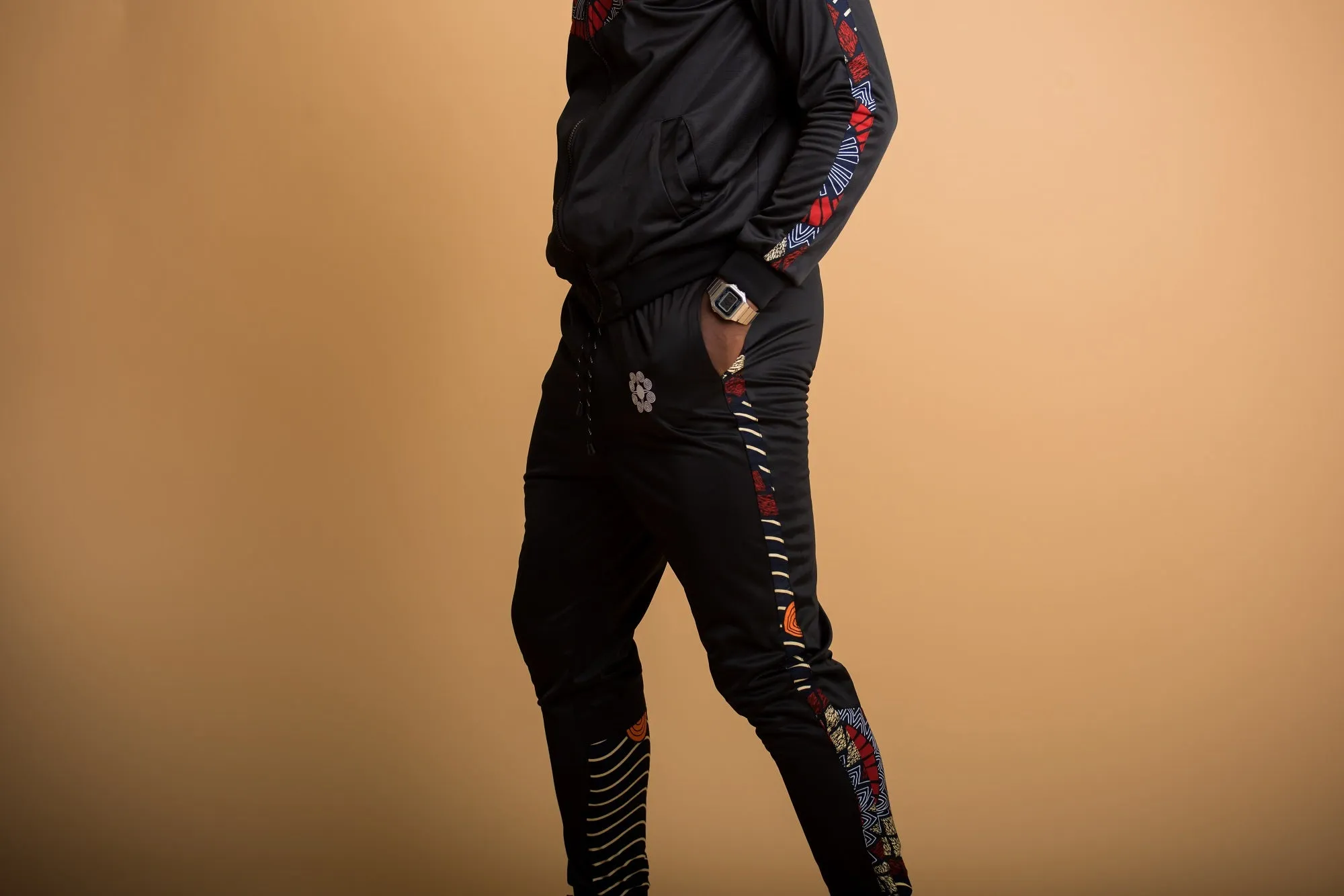 Mens - Nkanyezi Black Tracksuit Set