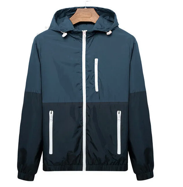 Men's Summer Thin Jackets 2015 New Spring Summer Windbreaker Sports Jacket Men Outdoors Sportswear Slim Fit Men Clothing